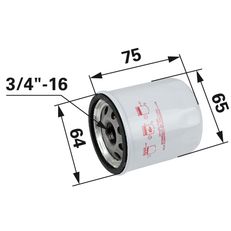 Hydro Ölfilter für Getriebe, L 75 mm – Getriebeölfilter