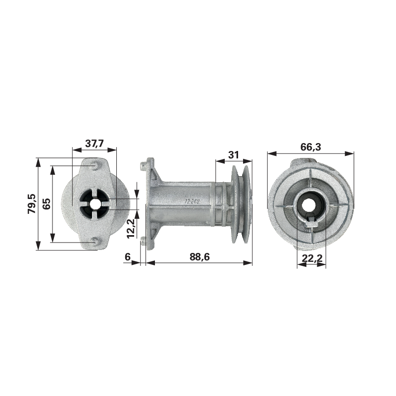 Viking Messerhalter ID 22,2 mm 61187025001
