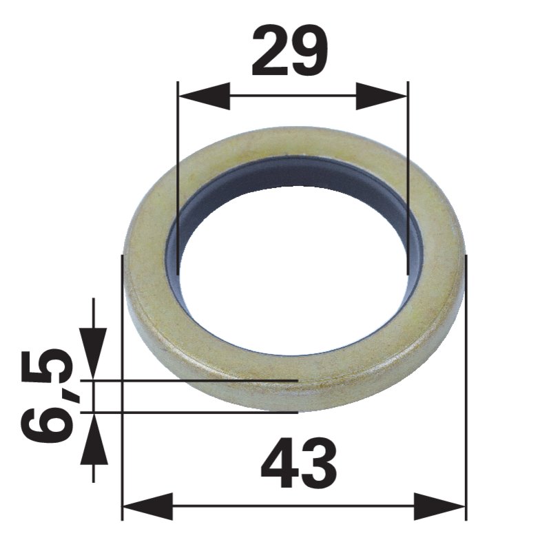 Tecumseh Wellendichtring AD 43 mm 31950 – Dichtungsring passend zu Tecumseh Modell: VM70
