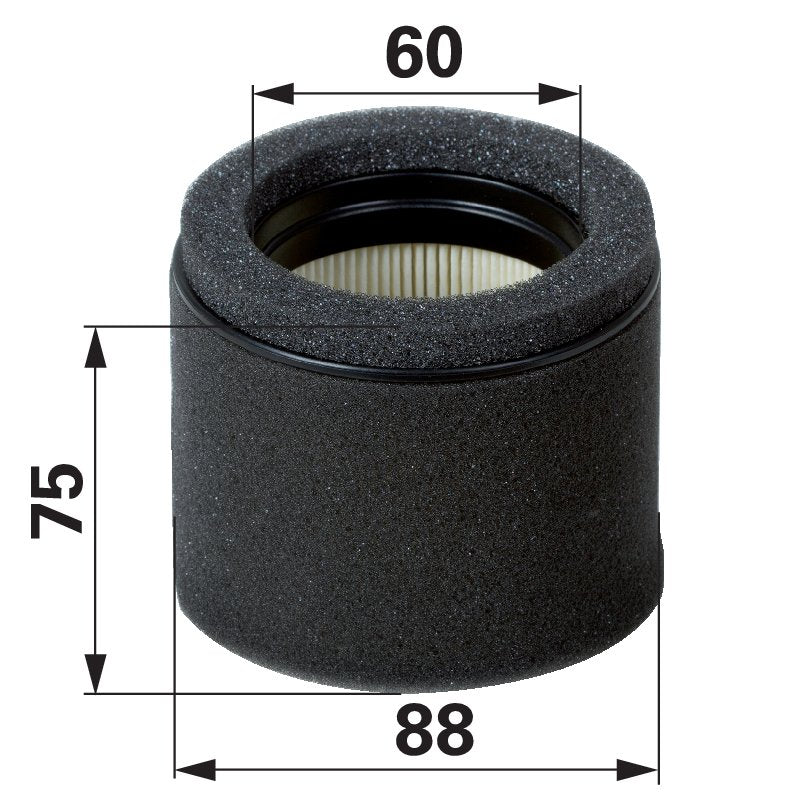 Kawasaki Luftfilter rund, AD 88 mm 110297023