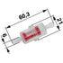 Benzinfilter für Schlauch ID 6 mm, mit Nylon Element