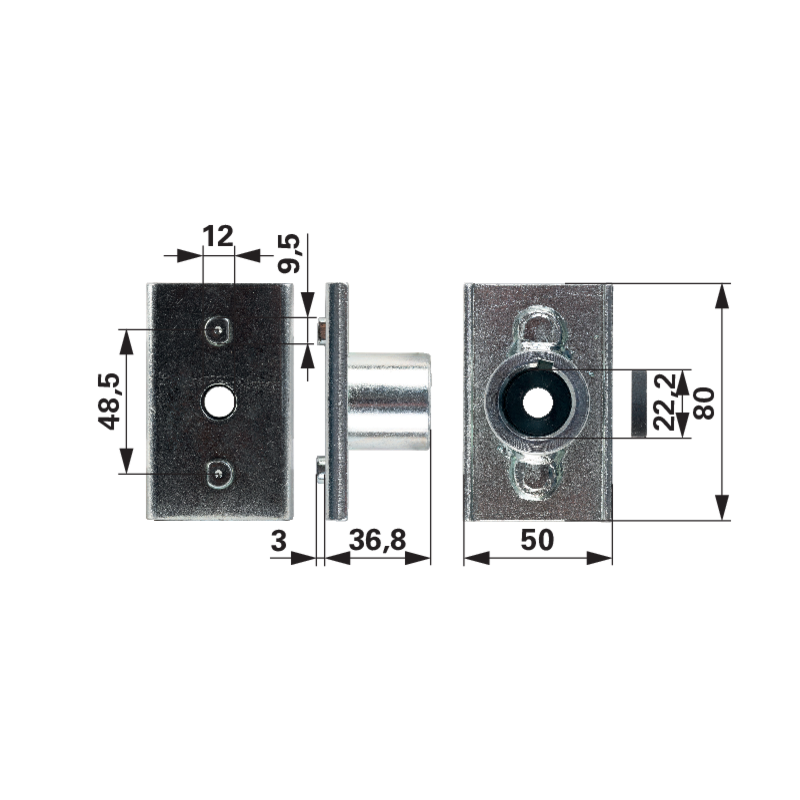 Hecht DYM Messerhalter ID 22,2 mm 1575