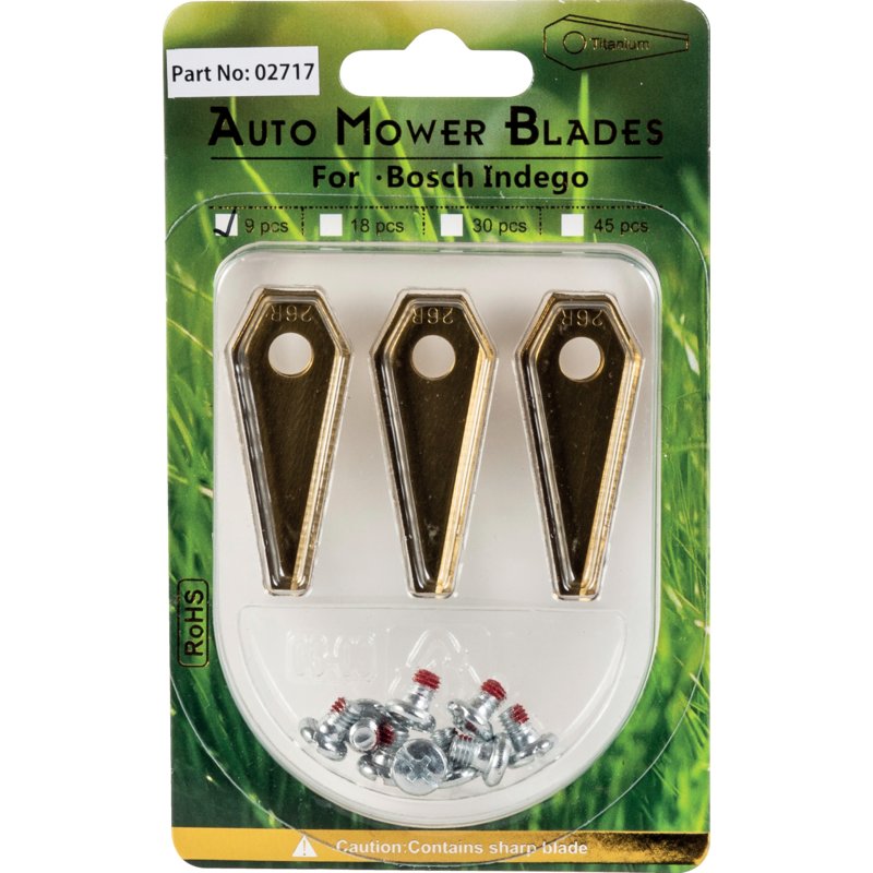 Bosch Messerklinge 9-teilig im Blister, Titan
