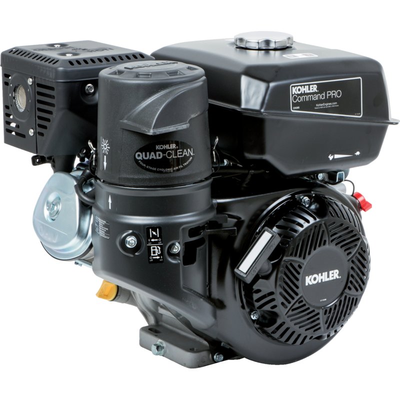 Kohler Benzinmotor 9,5 PS und Hubraum 277 ccm, ohne Lichtmaschine Kohler Command Pro CH395 CH395-0111, CH395, CH395-3211, ... – 4-Takt-Motor für Motormäher Kohler