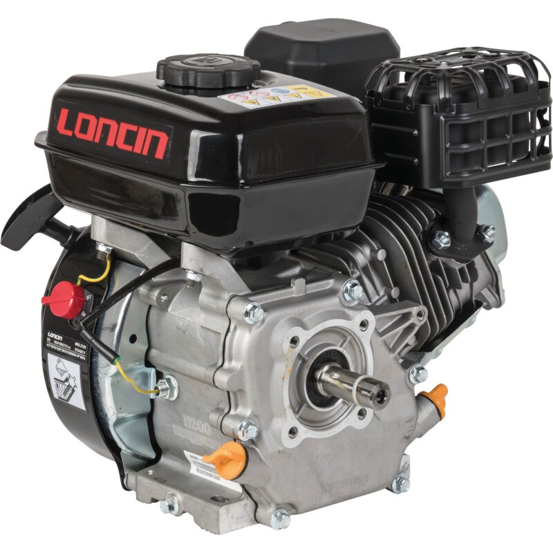 Benzinmotor Loncin H200-A-E5, 4,1 KW KW 20 mm x 53 mm – H200 196 ccm 4