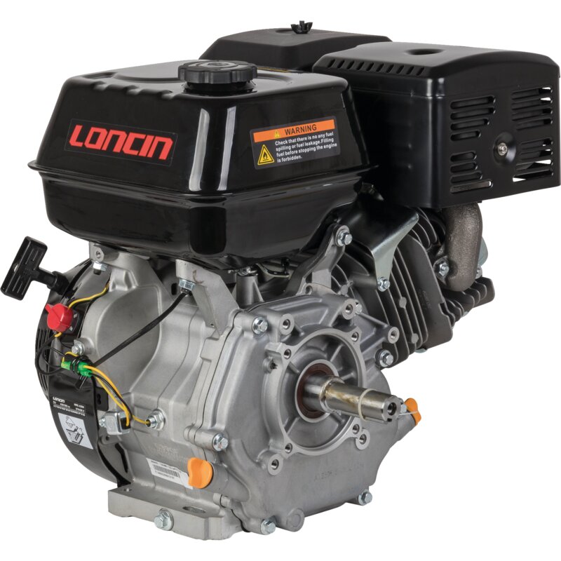 Benzinmotor Loncin LCG390FA-I-E5, 8,2 KW / KW 25,4 mm x 88,5 mm – G390FA 389 ccm 8