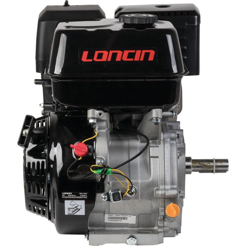 Benzinmotor Loncin LCG390FA-I-E5, 8,2 KW / KW 25,4 mm x 88,5 mm – G390FA 389 ccm 8