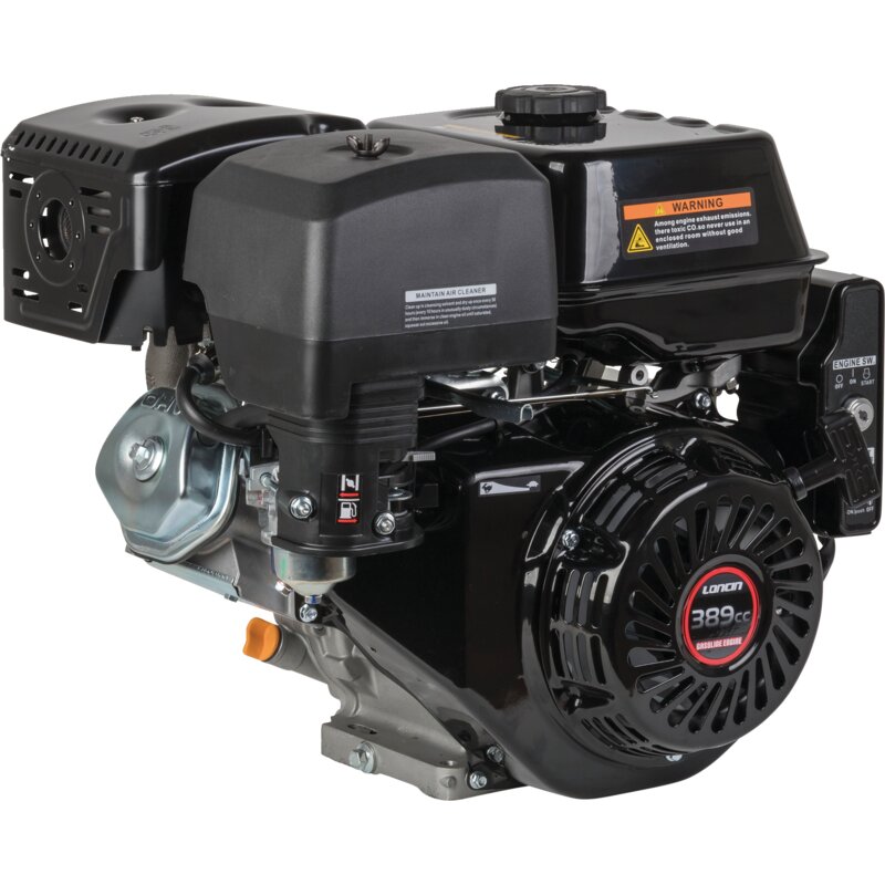 Benzinmotor Loncin LCG390FD-I-E5, 8,2 KW / KW 25,4 mm x 88,5 mm – G390FD 389 ccm 8