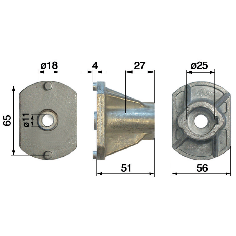 Castel Garden Messerhalter ID 25 mm 22463020