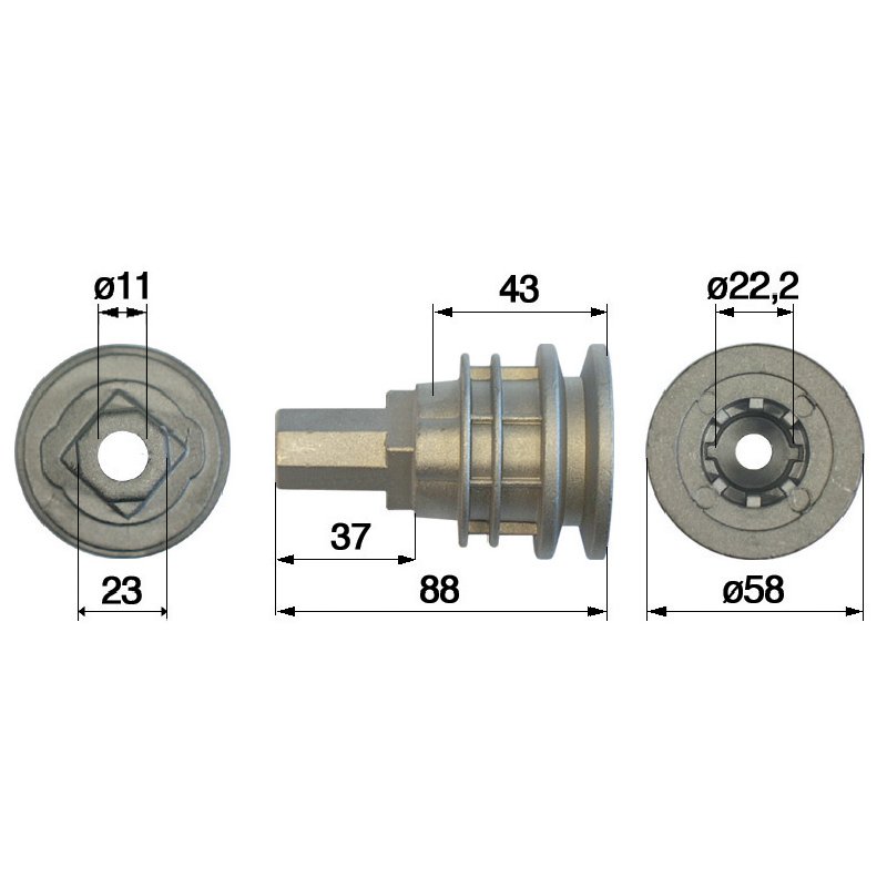 Castel Garden Messerhalter ID 22,2 mm 224656050