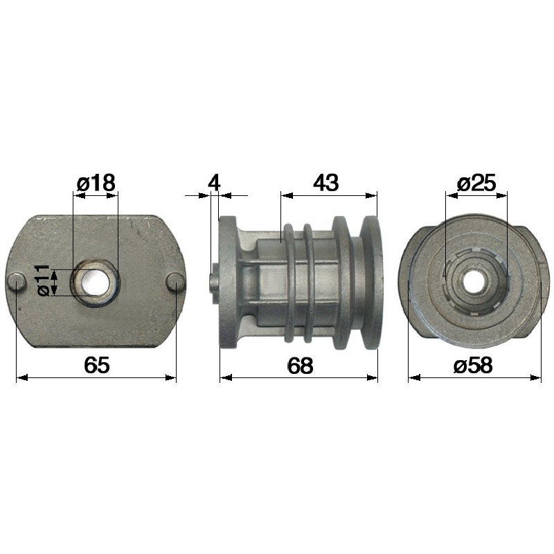Castel Garden Messerhalter ID 25 mm 1224656082