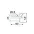 Lötnippel ID 2,3 mm, L 8 mm, 10 Stück