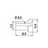 Lötnippel ID 2,0 mm, L 8 mm, 10 Stück
