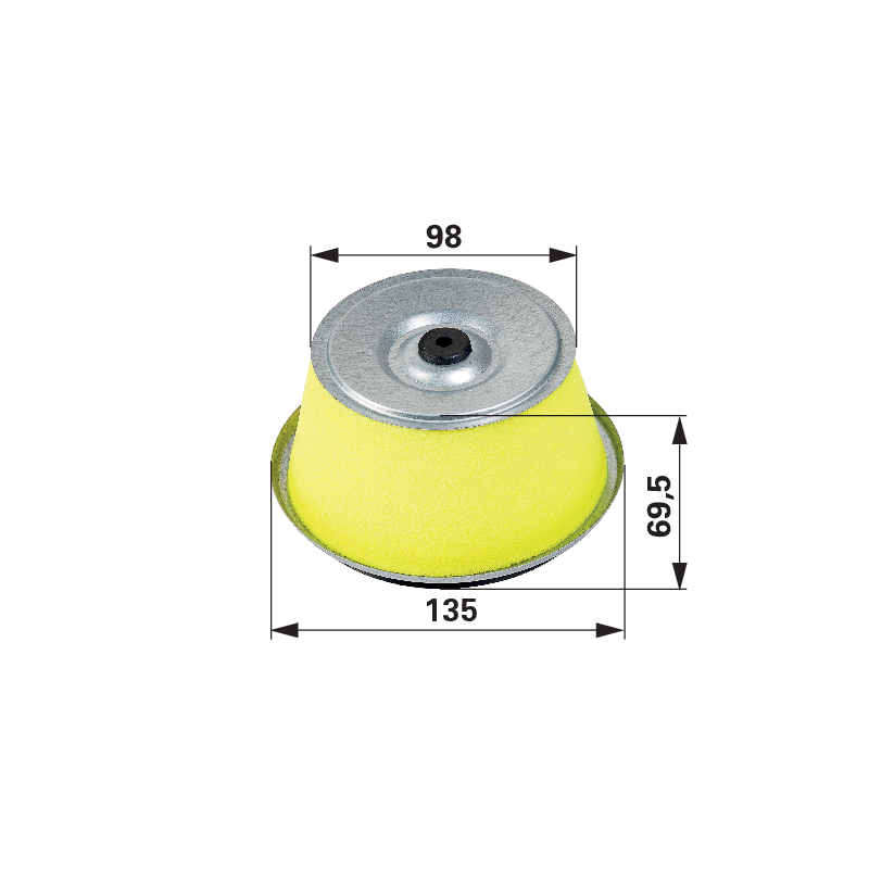 Honda Luftfilter rund, AD 135 mm 17211890013