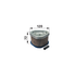 Kohler Luftfilter oval, L 120 x B 120 mm 1208305