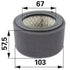 Kubota Luftfilter rund, AD 103 mm 1390711210