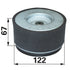Kubota Luftfilter rund, AD 122 mm 1218211080