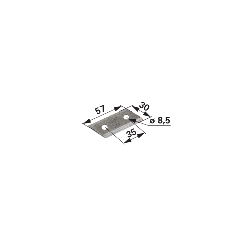 Alko Häckslermesser L 60 x B 32 mm 325030