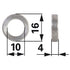 Reduzierring für Rasenmähermesser AD 16 mm GartenShop24 - Hochwertige Gartengeräte