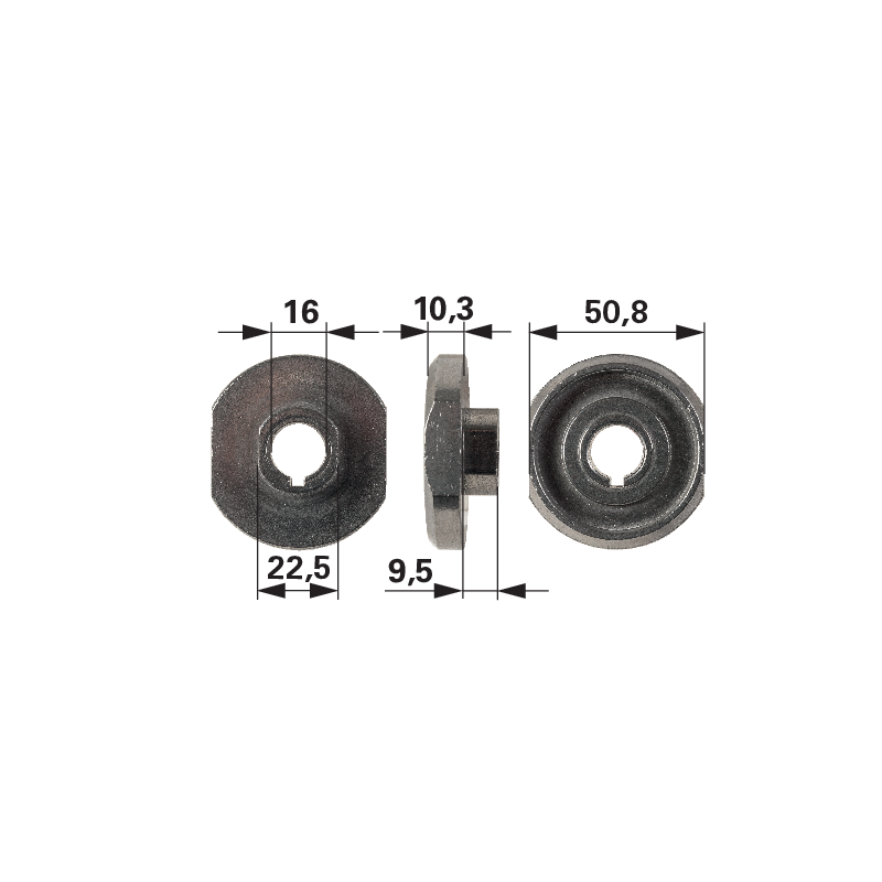Murray Messerhalter ID 15,8 mm 20617 – Messerhalter mit Keilnut