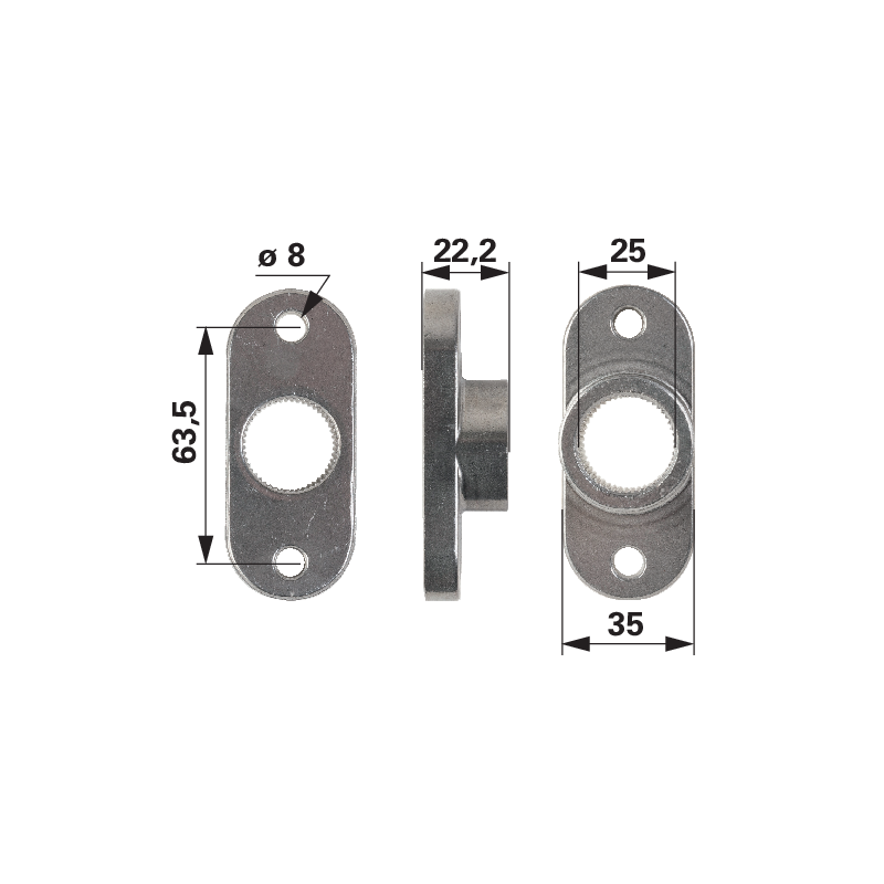 MTD Messerhalter ID 25 mm 7480300