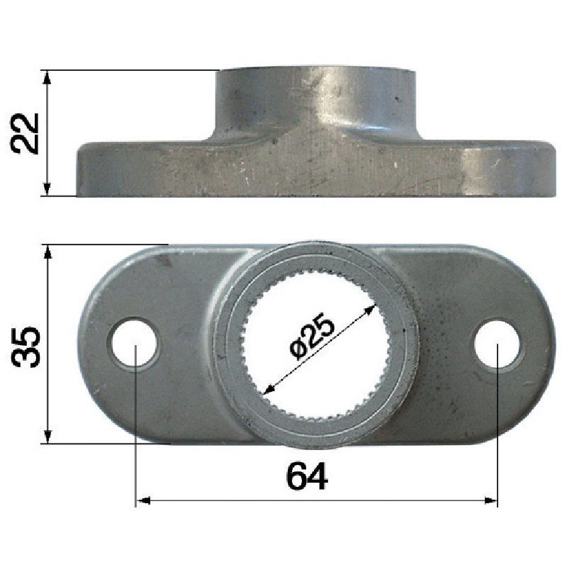 MTD Messerhalter ID 25 mm 7480300