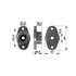 MTD Messerhalter ID 22,2 mm 7480189 – Messerhalter mit Keilnut