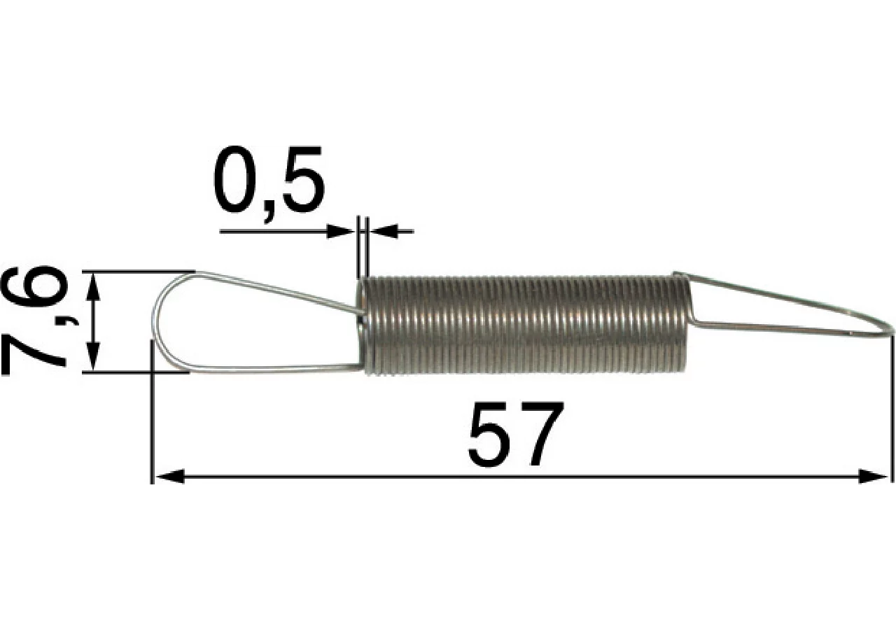 Reglerfeder L 57 mm passend für Briggs & Stratton 26925, 691599 GartenShop24