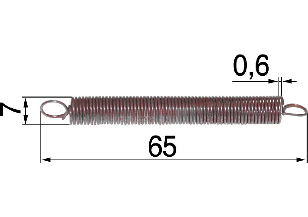 Reglerfeder L 65 mm passend für Briggs & Stratton 92501-92589, 93902 GartenShop24 - Hochwertige Gartengeräte