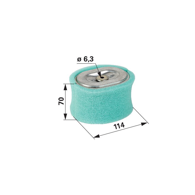 Luftfilter oval, L 114 x B 74 mm – passend zu Modell: GX140 GartenShop24 - Hochwertige Gartengeräte