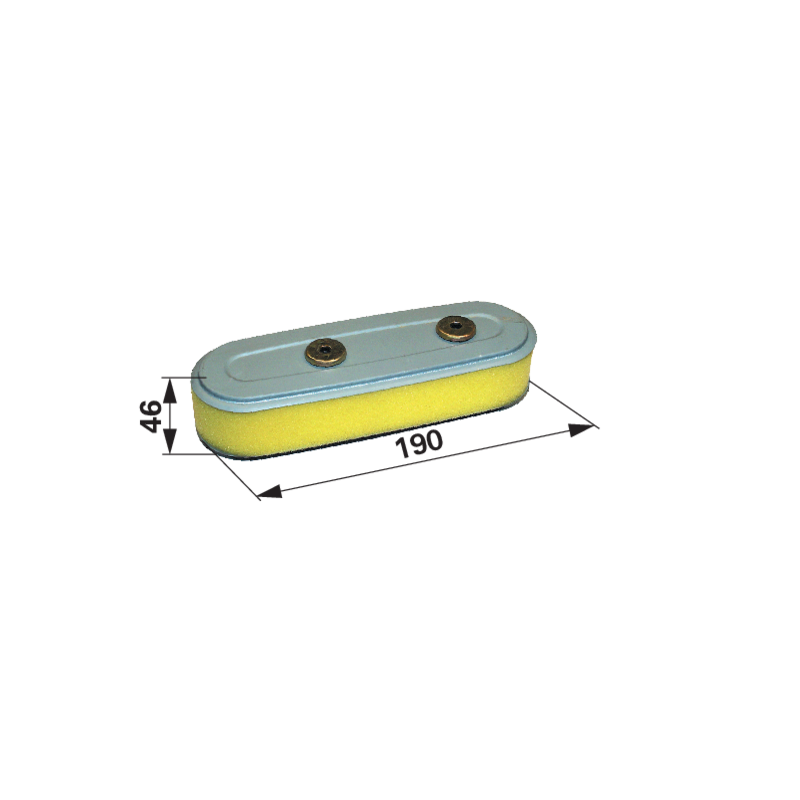 Honda Luftfilter oval, L 190 x B 63 mm 17210