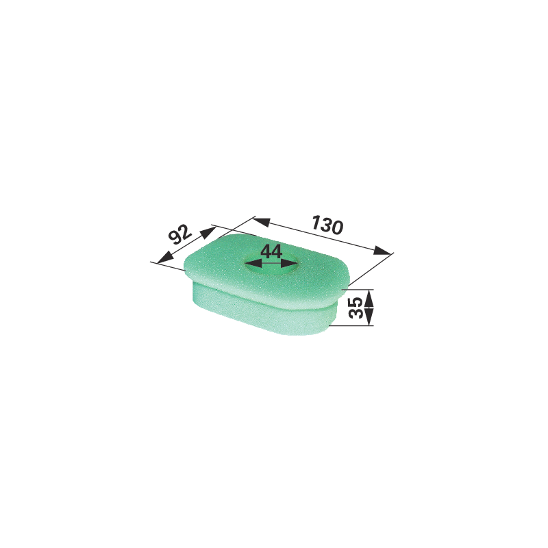 Briggs Luftfilter flach, L 130 x B 92 mm 270579