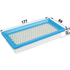 Briggs Luftfilter flach, L 177 x B 88 mm 494511