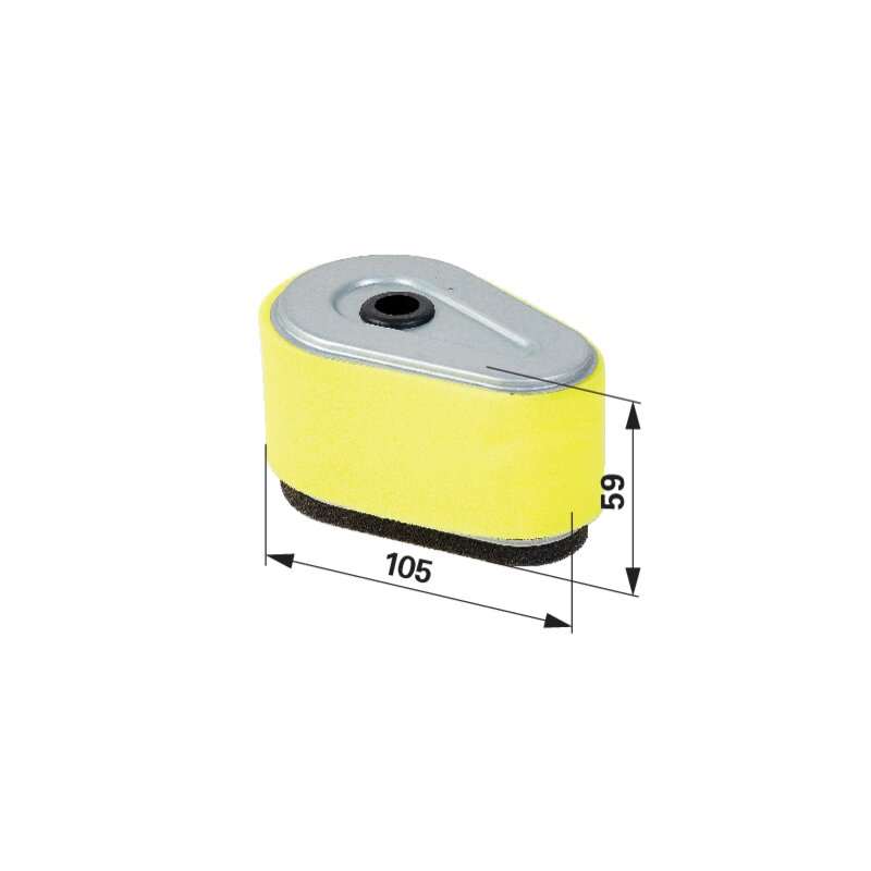Kawasaki Luftfilter oval, L 101 x B 63 mm 110132120