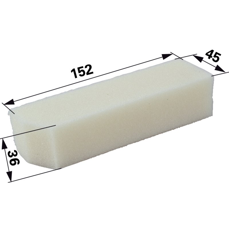Tecumseh Luftfilter flach, L 152 x B 45 mm 23410031