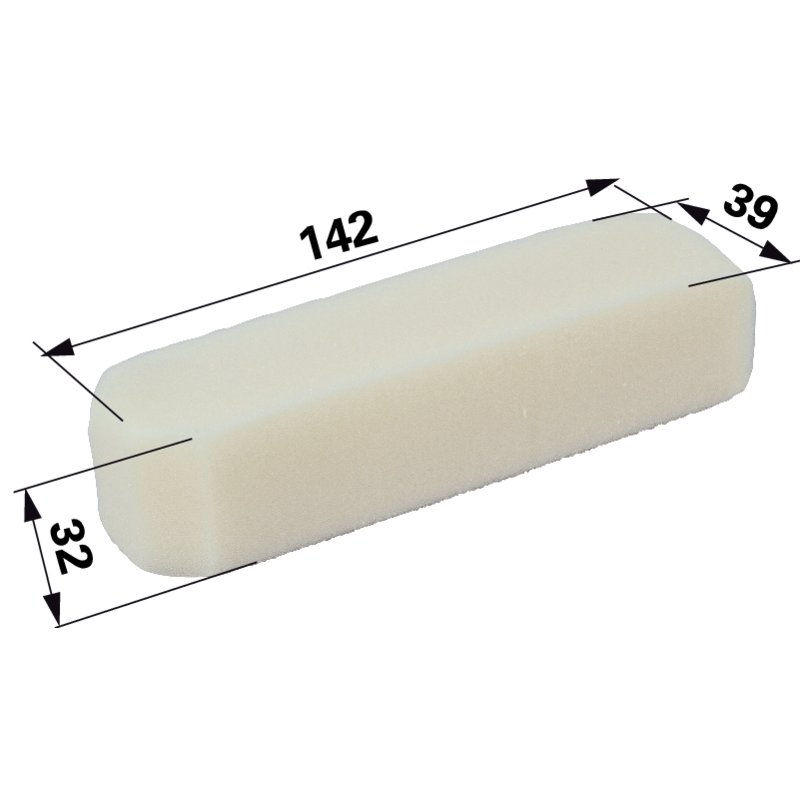 Tecumseh Luftfilter flach, L 142 x B 39 mm 23410026