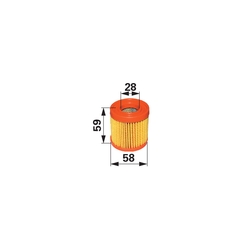 Tecumseh Luftfilter rund, AD 58 mm 23410027