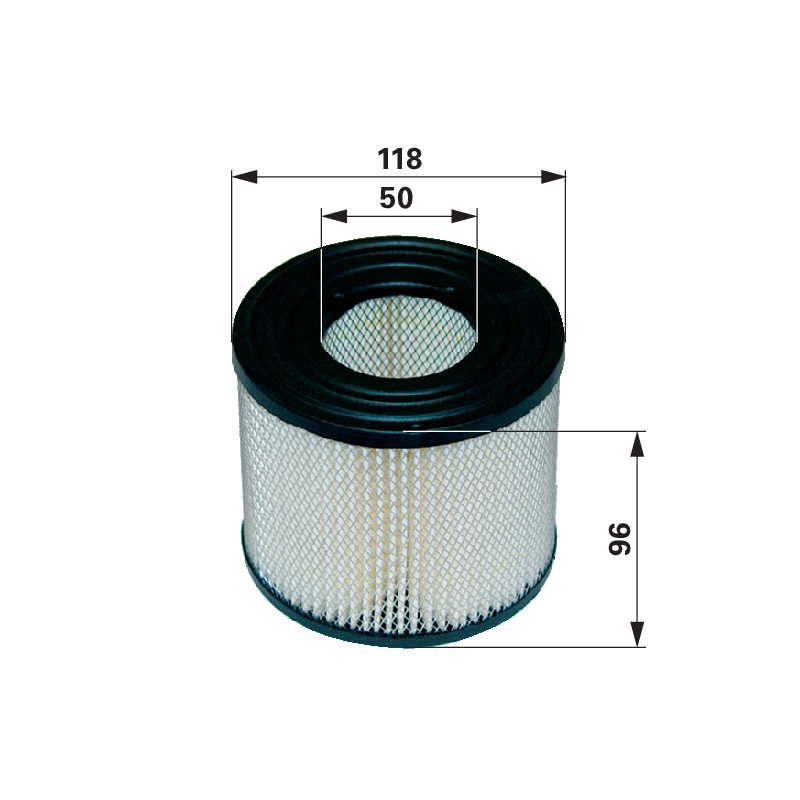 Briggs Luftfilter rund, AD 109 mm 393957