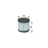 Briggs Luftfilter rund, AD 70 mm 396424