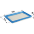 Briggs Luftfilter flach, L 160 x B 113 mm 397795