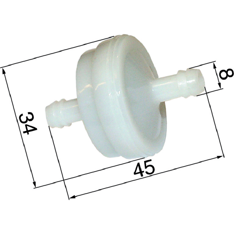 Briggs Benzinfilter für Schlauch ID 6 mm 394358 – 75 Micron