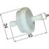 Briggs Benzinfilter für Schlauch ID 6 mm 394358 – 75 Micron