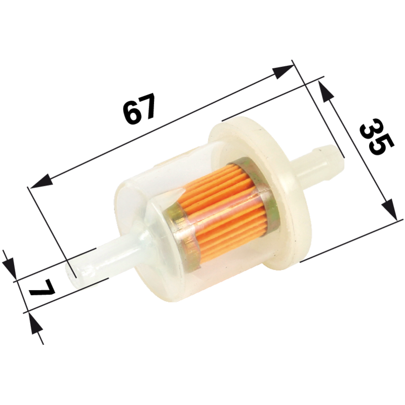 Tecumseh Benzinfilter für Schlauch ID 6 mm 34279