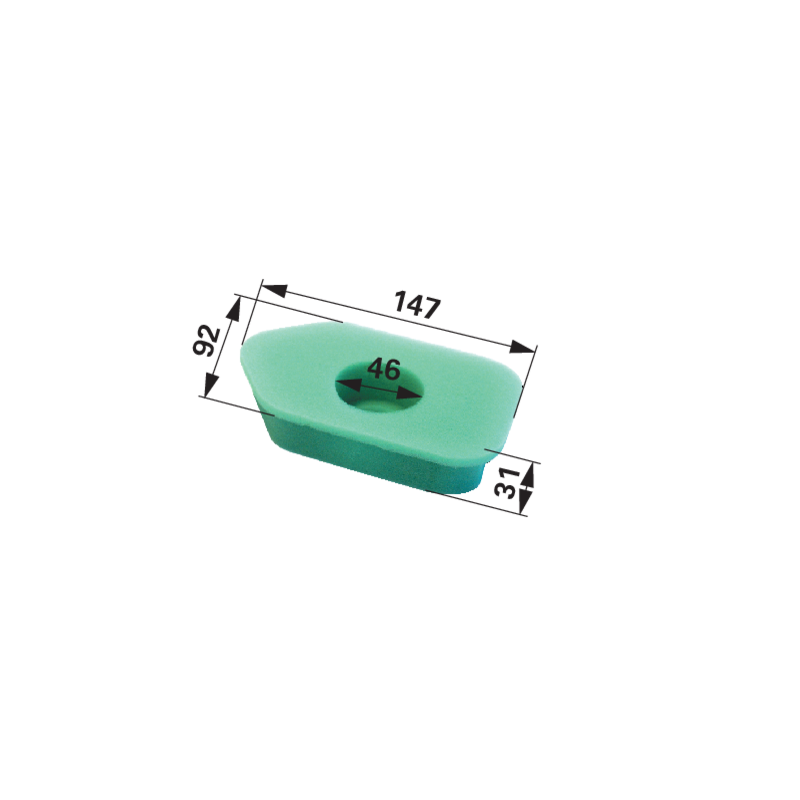 Briggs Luftfilter flach, L 147 x B 92 mm 272235