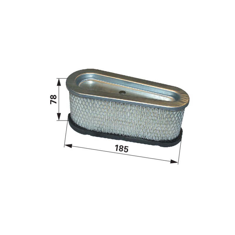 Briggs Luftfilter oval, L 185 x B 75 mm 493909