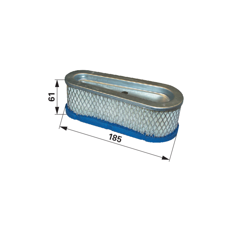 Briggs Luftfilter oval, L 185 x B 73 mm 493910