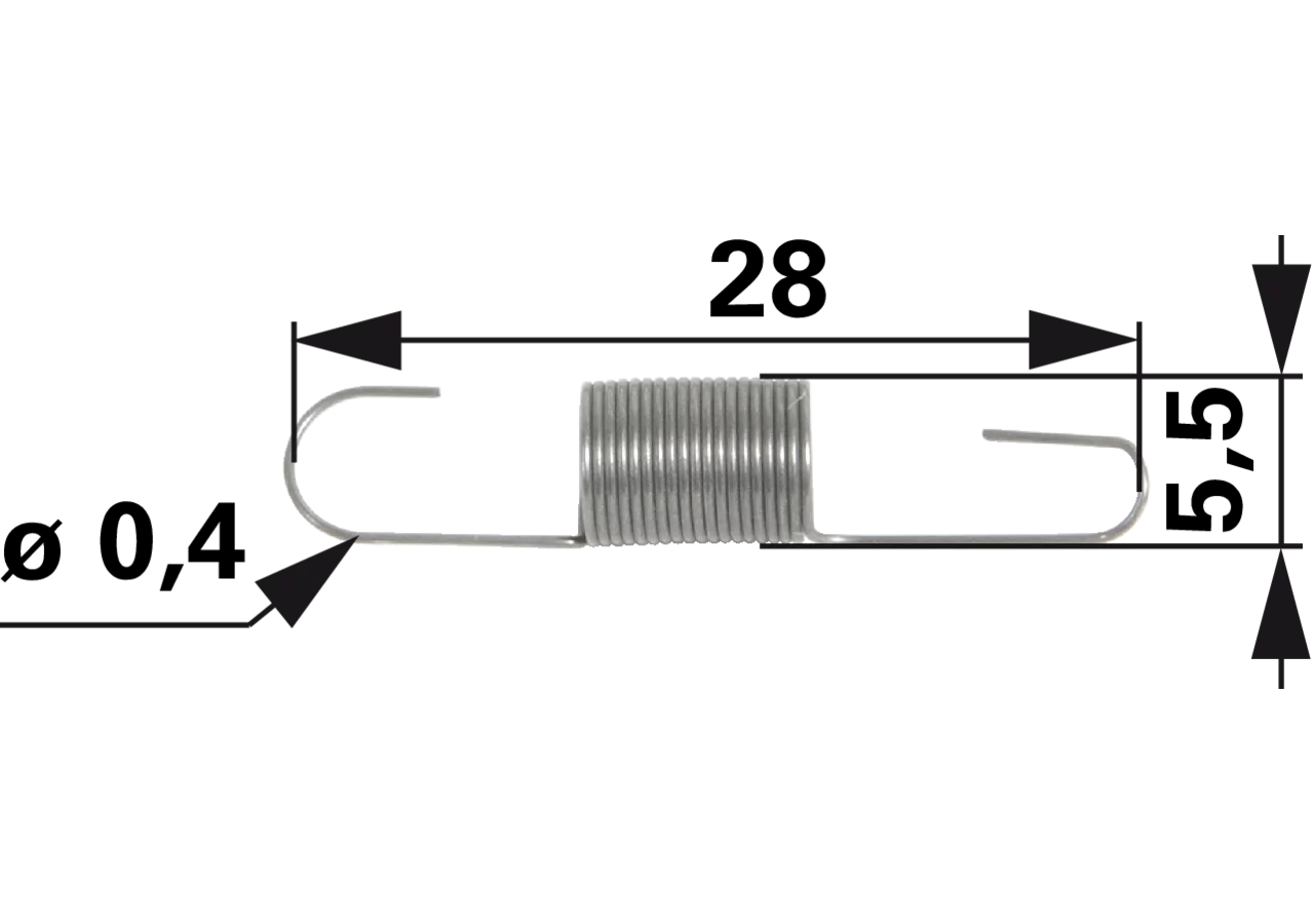 Reglerfeder L 28 mm passend für Tecumseh V70, V80, VH70, VH80, TVS, TNT, MV100S – anstelle von 27920056, 27920057 GartenShop24 - Hochwertige Gartengeräte