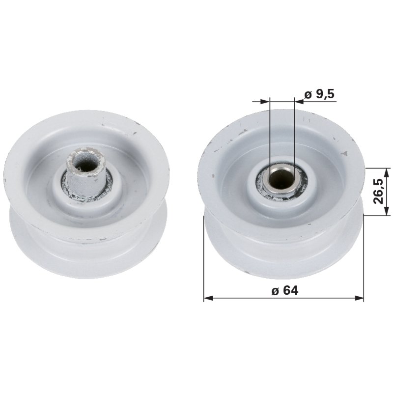 Umlenkrolle für Riemenbreite 19 mm