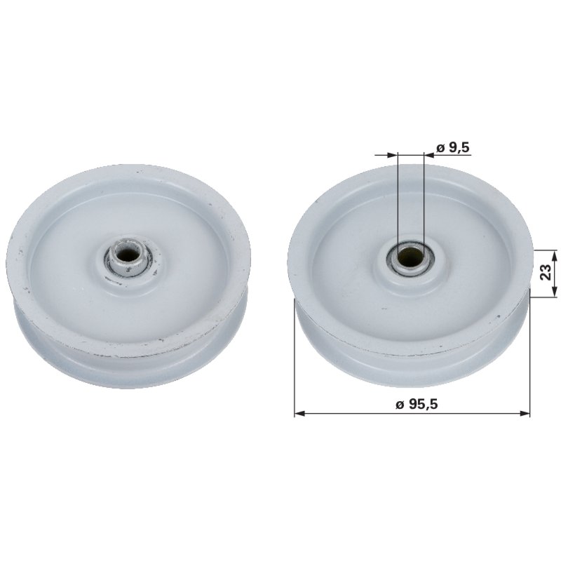 Umlenkrolle für Riemenbreite 19 mm universal
