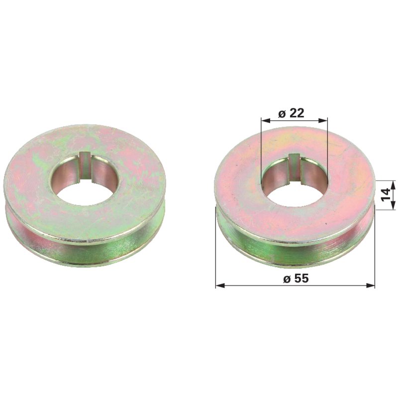 GGP Keilriemenscheibe für Keilriemen 9,5 mm 22601900